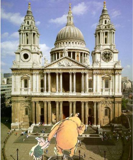 Pooh and Piglet were confused, "didn't you say Christopher Robin built St Paul's?" (by Jacqui)